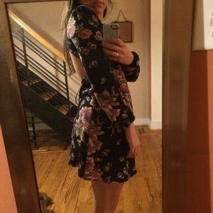 Open back floral Dress